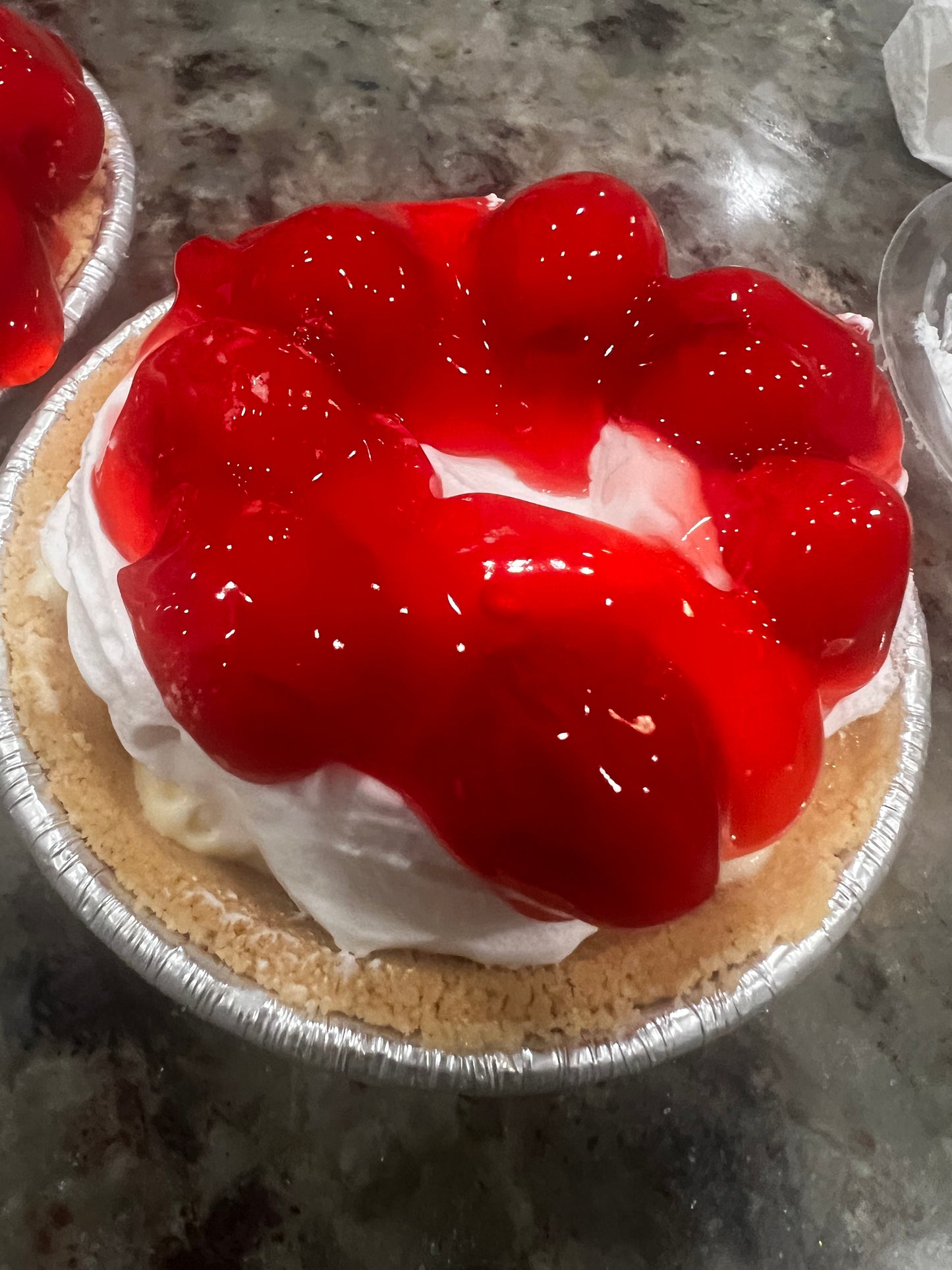 Half dozen mini Cherry delight pie