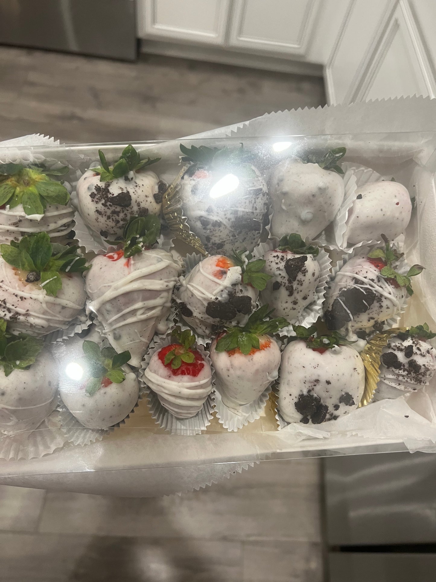 Cookies and Cream covered strawberries (dozen)